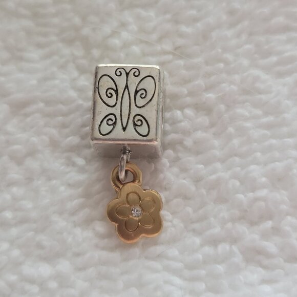 Brighton Mariposa Cube Spacer Bead/Charm NWOT Retired - Picture 1 of 6